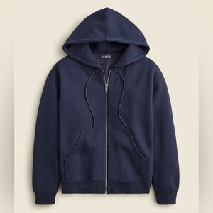 J.Crew NWOT Heritage fleece zip-up hoodie